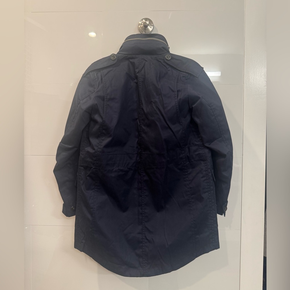 Coach Jacket Navy XS Removable Liner Hooded  NWOT - Picture 6 of 12